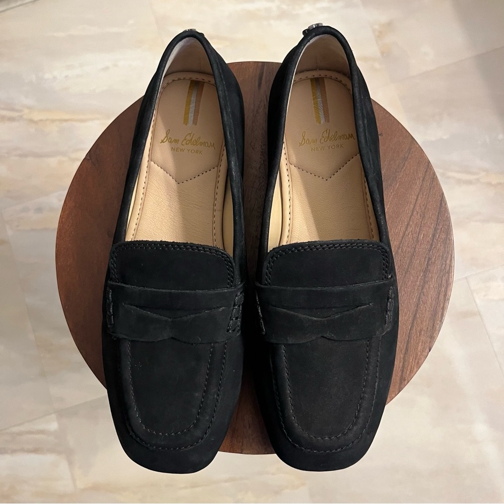 Sam Edelman Women's Tucker Loafers Black 6.5M UK size 36.5 Suede upper - Picture 9 of 9